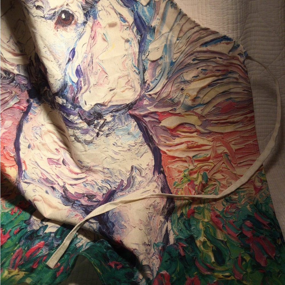APRON with POODLE Portrait - Picture 4 of 8